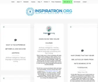 Inspiratron.org(Page started by Nikola Milosevic on Natural Language Processing (NLP)) Screenshot