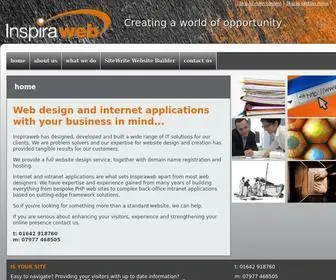 Inspiraweb.co.uk(Home page for Inspiraweb ltd Web design consultants) Screenshot