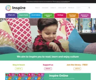 Inspireculture.org.uk(Culture, Learning, Libraries) Screenshot