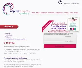 Inspiredbusinessacademy.co.uk(Business Building and Marketing for Coaches and Consultants) Screenshot