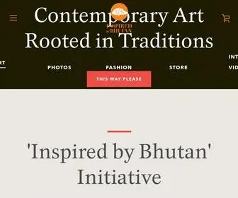 Inspiredbybhutan.com(Inspired by Bhutan supports Bhutanese talents and sells their products) Screenshot