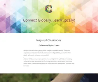 Inspiredclassroom.com(We virtually connect organizations that have rich educational content centered around a specific subject) Screenshot