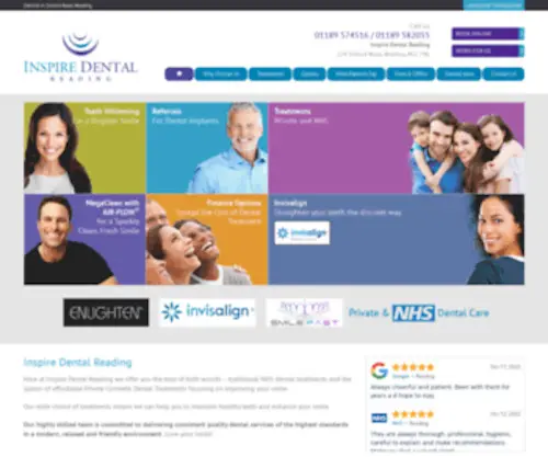 Inspiredentalreading.co.uk(Dentist in Oxford Road) Screenshot