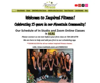 Inspiredfitnessclub.com(Group Fitness Inspired Fitness) Screenshot