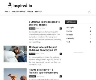 Inspiredinam.info(The #1 inspiration blog that changed millions of lives. Our mission) Screenshot