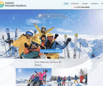 Inspiredmountainvacations.net(Reserva tus vacaciones de invierno en los mejores hoteles de Aspen Colorado) Screenshot