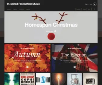 Inspiredproductionmusic.com(In-spired Production Music) Screenshot