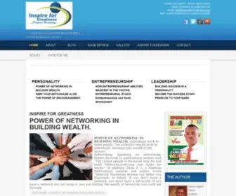 Inspireforgreatness.com(INSPIRE FOR GREATNESS) Screenshot