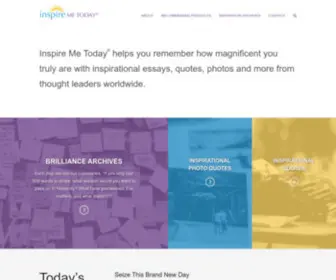 Inspiremetoday.com(Each day Inspire Me Today) Screenshot