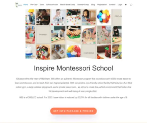 Inspiremontessori.ca(Montessori School Markham) Screenshot