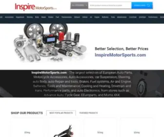 Inspiremotorsports.com(The largest selection of European Auto Parts) Screenshot