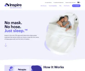 Inspiresleep.com(Inspire Sleep Apnea Innovation) Screenshot