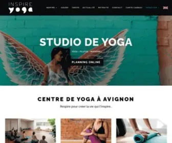 Inspireyogaavignon.fr(Inspire Yoga) Screenshot
