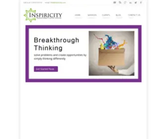 Inspiricity.com(Professional Facilitation Services) Screenshot