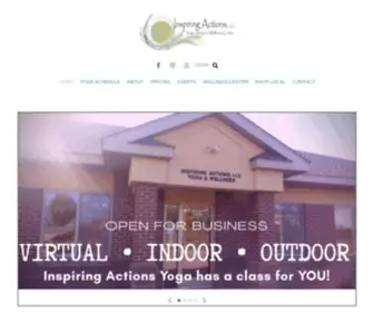 Inspiringactions.com(Inspiring Actions LLC Yoga Studio & Wellness Center) Screenshot