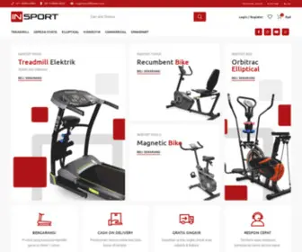 Insportfitness.com(Jual Alat Fitness Treadmill dan Sepeda Statis) Screenshot