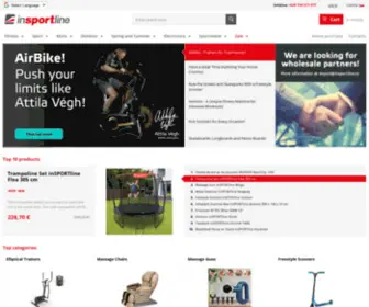 Insportline.eu(The largest manufacturer and retailer of fitness) Screenshot