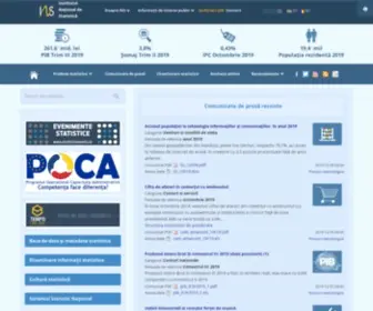 Insse.ro(Bun venit la Institutul Național de Statistică) Screenshot