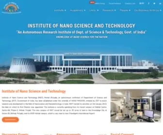 INST.ac.in(Institute of Nano Science and Technology) Screenshot