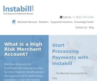 Instabill.com(Merchant Service Provider) Screenshot