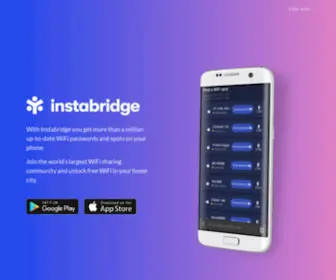 Instabridge.com(Internet for Everyone. We believe in a world where connectivity) Screenshot