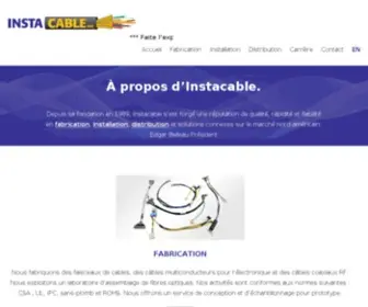 Instacable.com(Fabrication Faisseaux Câble) Screenshot