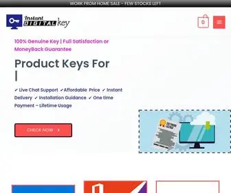 Instadigikey.com(Buy Product Keys for Windows and MS Office at Low Price) Screenshot