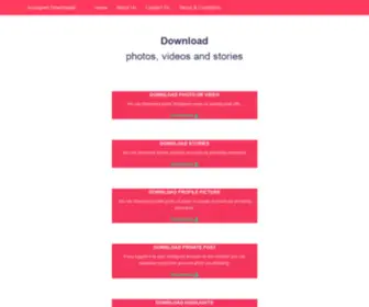 Instadownloadera.in(Instagram downloader) Screenshot