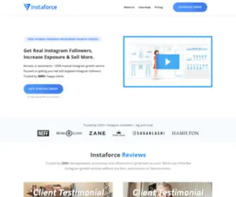 Instaforce.co(Instagram Growth Service) Screenshot