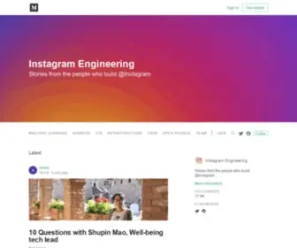 Instagram-Engineering.com(Instagram engineering) Screenshot