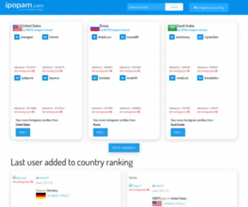 Instagram24.com(Find your country and add your profile) Screenshot