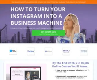 Instagramimpact.com(Instagram Growth Secrets and Conversion) Screenshot
