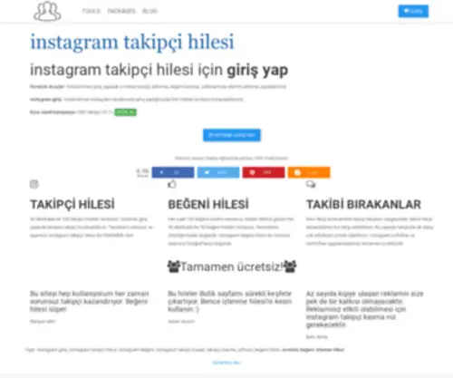 Instagramtakipci.org(İnstagram Takipçi Satın Al) Screenshot
