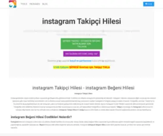 Instagramtakipcihilesii.com(Instagram takipçi hilesi) Screenshot