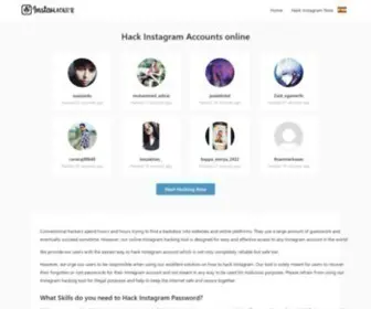 Instahacker.org(How to Hack Instagram id just in a few minutes. Instagram hacker account) Screenshot