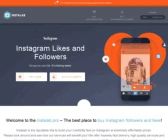 Instalab.pro(The Best Place to Buy Instagram Followers and Likes) Screenshot