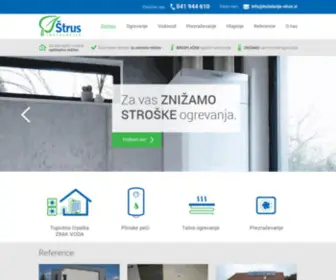 Instalacije-Strus.si(Ogrevanje, prezračevanje, hlajenje) Screenshot