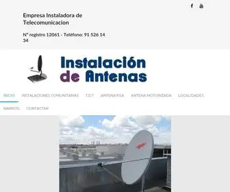 Instalaciondeantenas.com(ANTENISTAS PROFESIONALES EN MADRID ) Screenshot