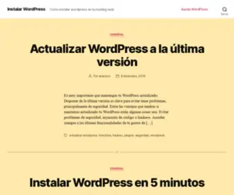 Instalar-Wordpress.com(Como instalar wordpress en tu hosting web) Screenshot