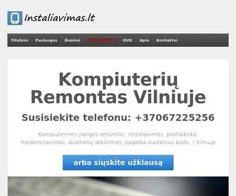 Instaliavimas.lt(Kompiuterių Remontas Vilniuje) Screenshot