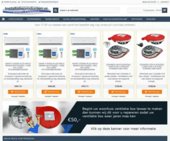 Installatieproducten.nl(Installatiematerialen) Screenshot
