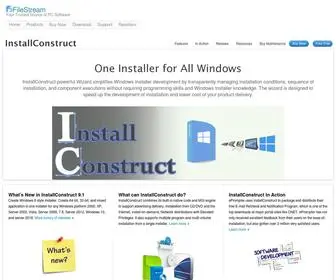 Installconstruct.com(FileStream InstallConstruct) Screenshot