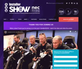 Installershow.com(Advancing technologies in heat) Screenshot