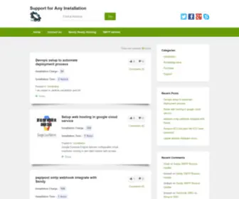 Installsoftwaresupport.com(We provide support for Installation of Sendy) Screenshot