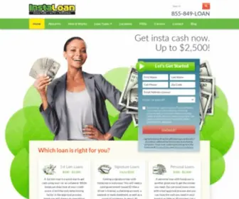 Instaloan.com(InstaLoan gets you cash fast for people with bad credit. Quick and easy at) Screenshot