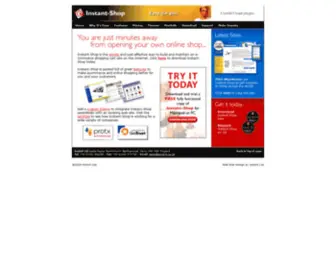 Instant-Shop.com(E-commerce Software) Screenshot