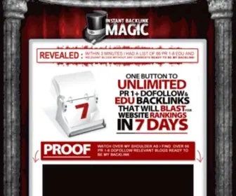 Instantbacklinkmagic.com(Instant Backlink Magic) Screenshot