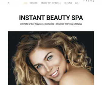 Instantbeautyspa.com(CUSTOM SPRAY TANNING) Screenshot