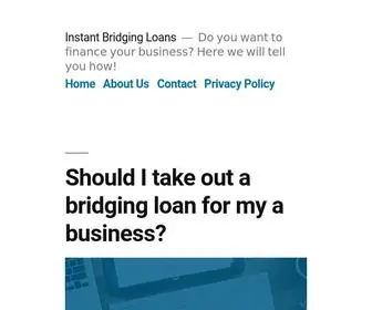 Instantbridgingloans.co.uk(Loan Corp) Screenshot