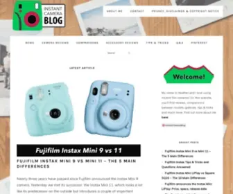 Instantcamerablog.com(Instant camera reviews and comparisons) Screenshot